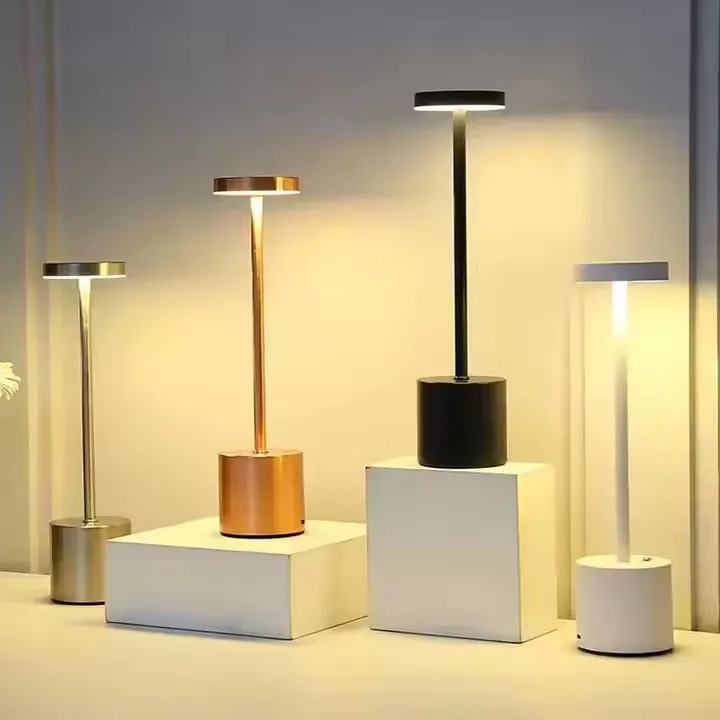 Portable Led Desk Lamp 3 Color Stepless Dimmable Touch Table Lamp Bedside Reading Eye Protection Night Light DC5V USB Chargeable