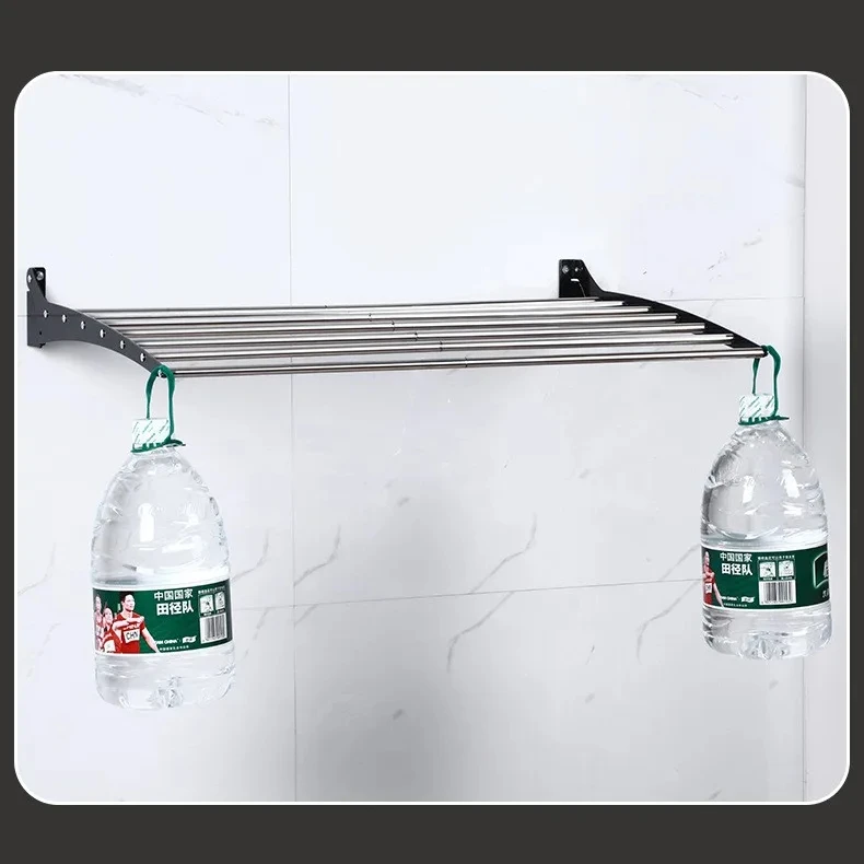 2024 100cm aluminum alloy wall hanging clothes rack | wall hanging clothes rack, space saving | the best clothes rack