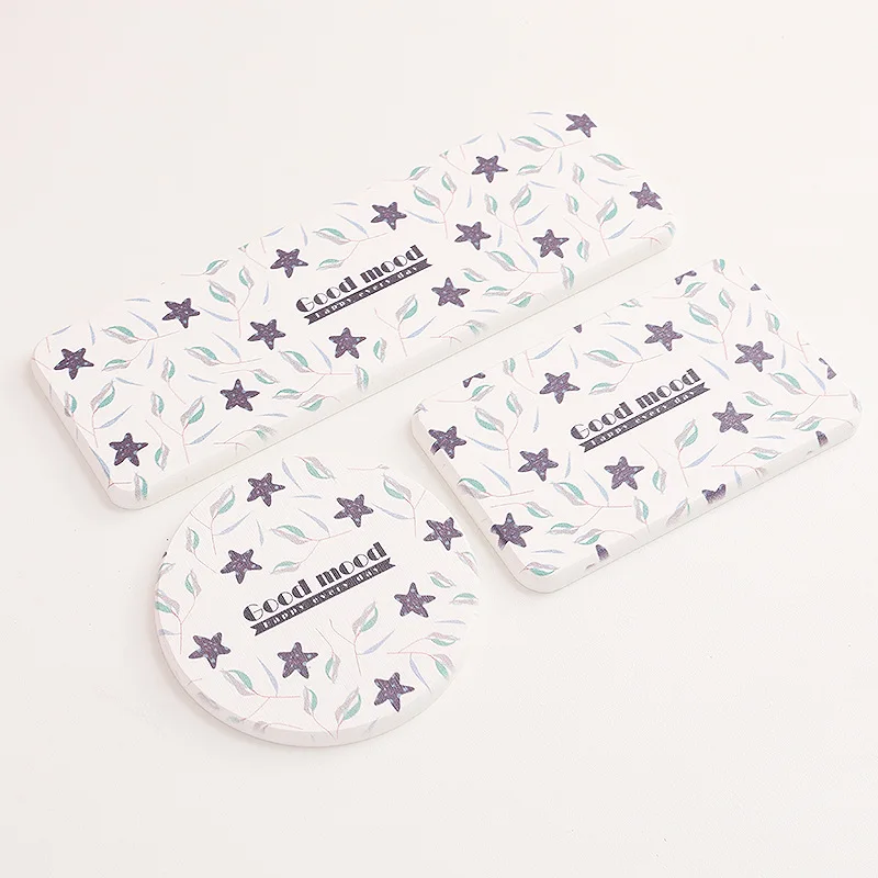 Factory price Diatomite Coasters Water Absorbing Stone Diatomaceous Earth Pad for Kitchen Bathroom