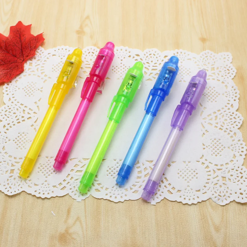 Wholesale creative Invisible Ink magic secret message drawing marker pen with uv light