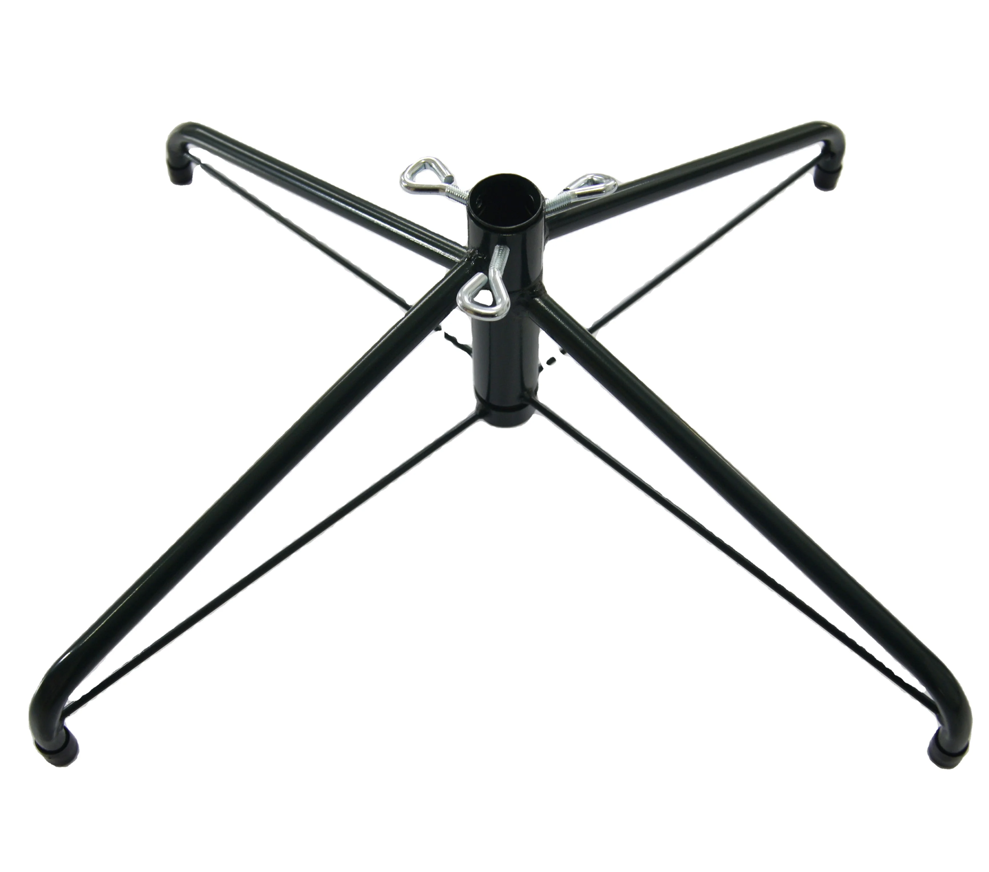 Folding metal tree stand for Christmas Tree 2 Inch Pole, 32 Inch Christmas tree stand