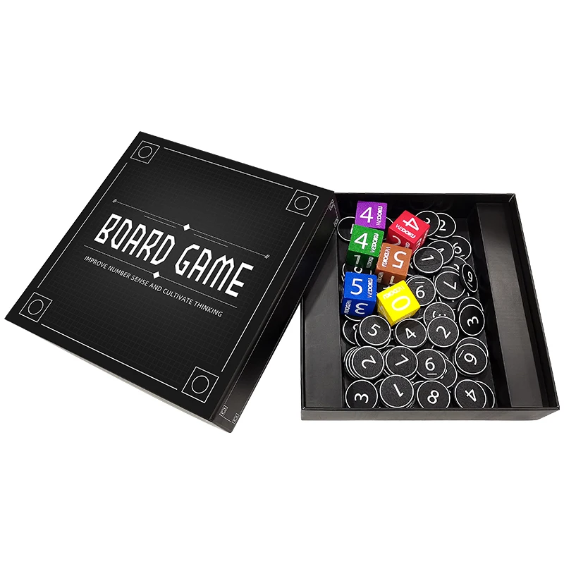 Board game manufacturer Free Sample Half fold square cardboard game board