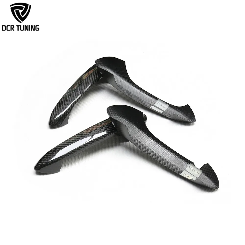 For BMW G20 G30 G15 F40 F95 F90 Carbon Fiber Door Handle Cover Overlayer 4 pcs/set External Door Protector Trim for Toyota Supra