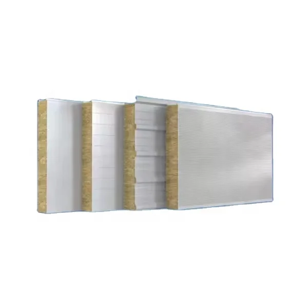 Eps Rock Wool Acoustic Panel Slab Sheet Plante Density Sandwich Panel soundproof rock wool sandwich panel