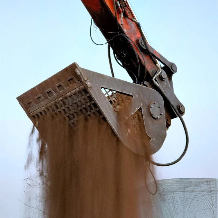 vibration bucket Mainly used for digging hard soil softer stones andother light load operating environment