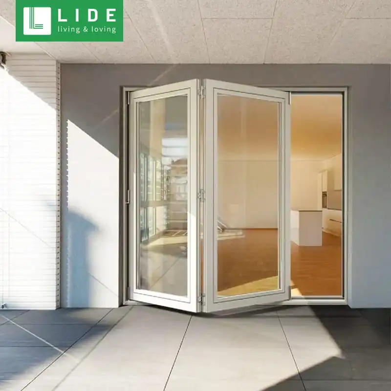 Бескаркасные стеклянные раздвижные складные двери bi fold upvc аксессуары для дверей подвесные колеса складных