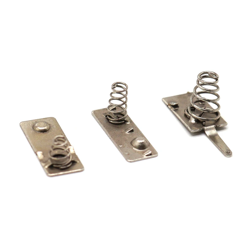 China Factory Nickel Plating Steel Battery Holder Spring Battery Terminal Spring OEM Custom Battery Spring Contact