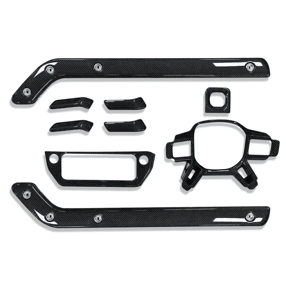 Натуральный карбоновый центральный подлокотник декоративная полоса центральная консоль рычаг переключения защитный чехол для land rover defender