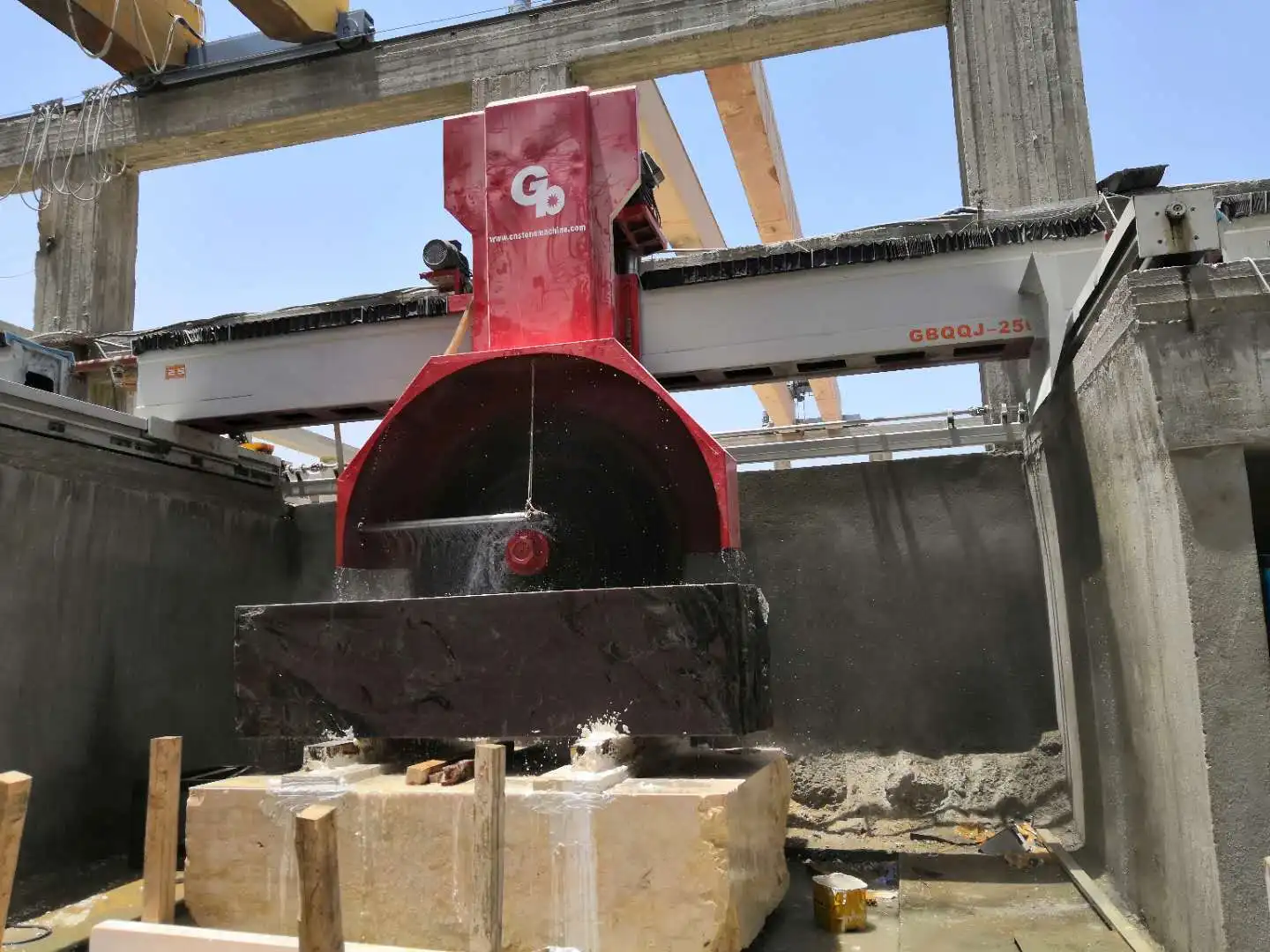 High Precision Easy To Operate Granite Block Stone Cutting Machine