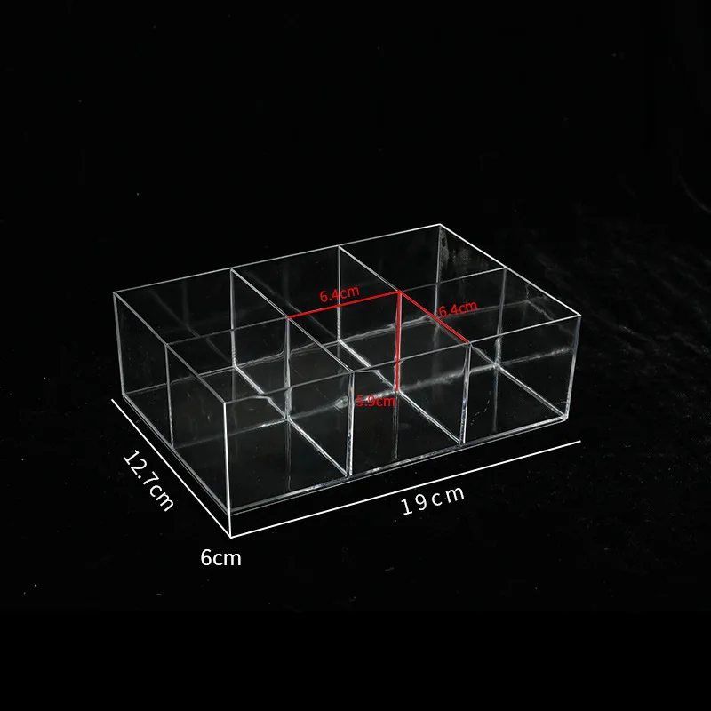 Factory Hot selling Cosmetic Jewelry Organizer Home Acrylic Case Clear Storage Case Lipstick Makeup Box