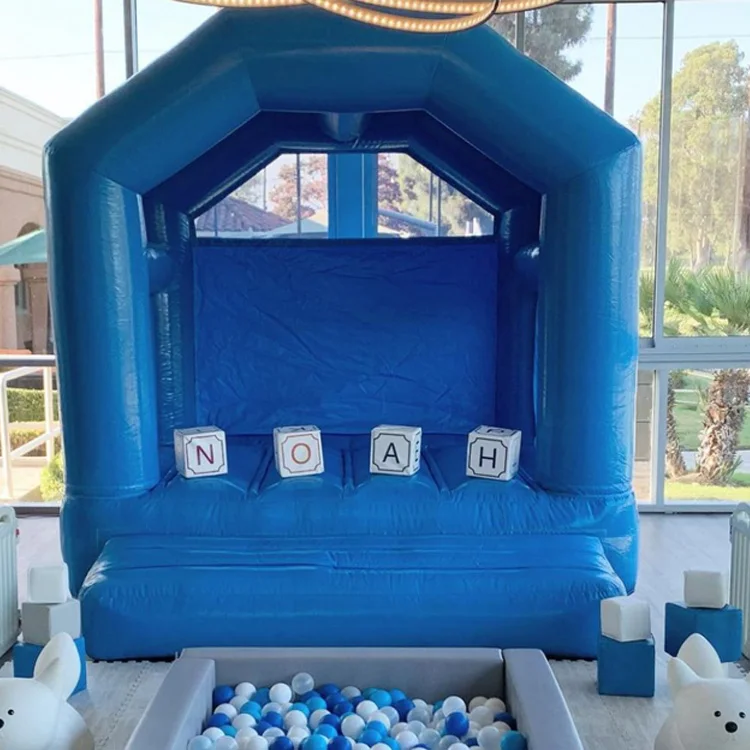 White Commercial Wedding Play Inflatable PVC Castle Trampline Jumping