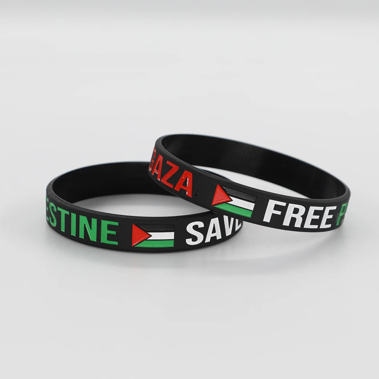 Wholesale Custom  287 Countries National Flag Pattern Wristbands Printed Silicone Bracelets Football Israel Palestine Fans Gifts