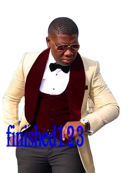 Пиджак, брюки, дизайн 2022, Индивидуальные свадебные смокинги для жениха, дизайн 3 шт. (пиджак + брюки + жилет) WS227, смокинг, костюм для мужчин