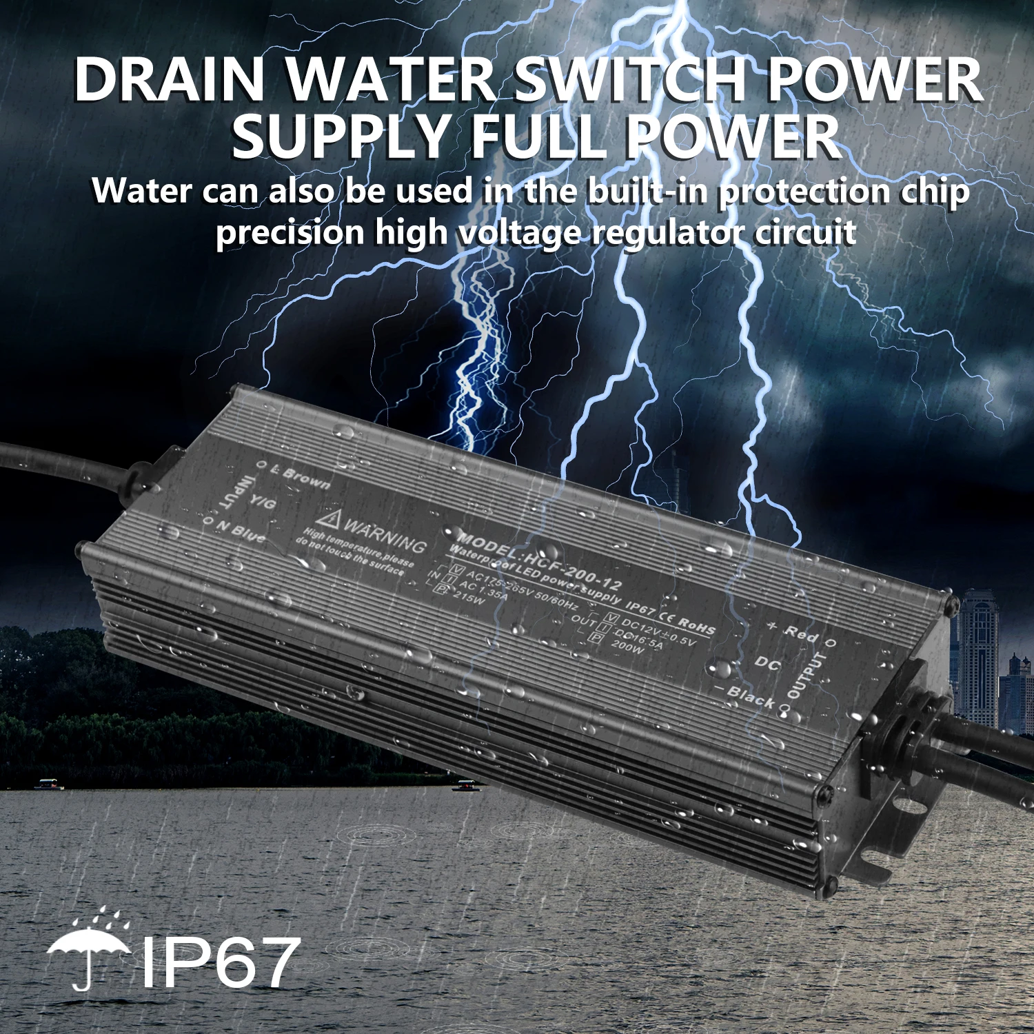 2024 New Innovations 9 Watt Led Bulb Driver 12V 48V Power Led Driver Track Rail 8-18W Supply With Battery Backup