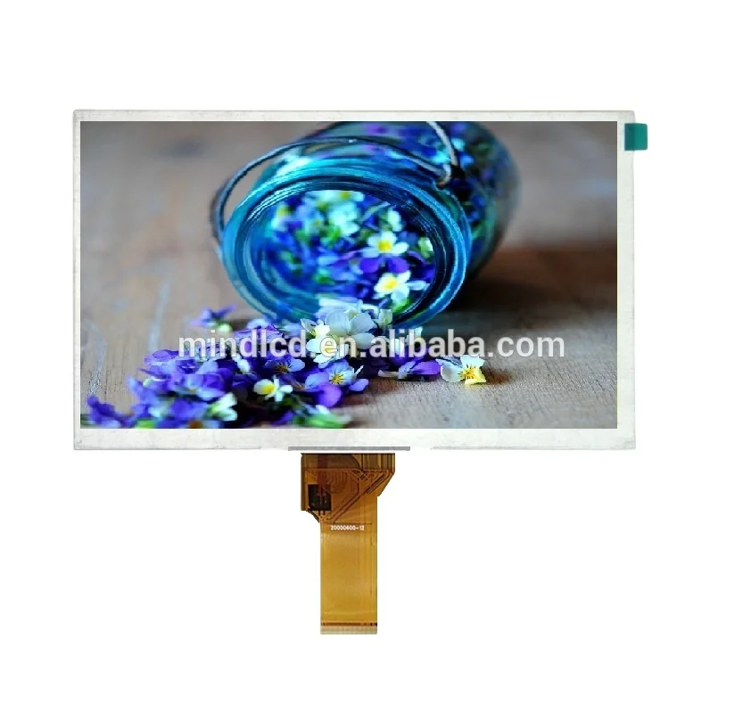 lcd display panels 7 inch  800*480 high brightness 800 nits flexible lcd display