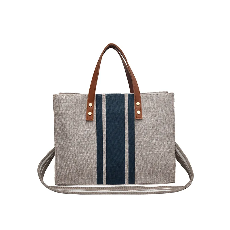 
China Factory New Style Large Capacity Ladies Tote and Shoulder Canvas Bag ladies handbags 
