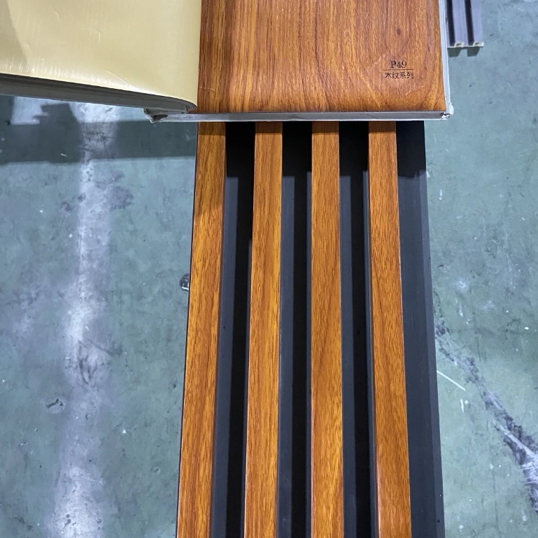 Groove house siding wpc wall panel wood plastic composite panel interior fluted wall slats wooden texture wall panel