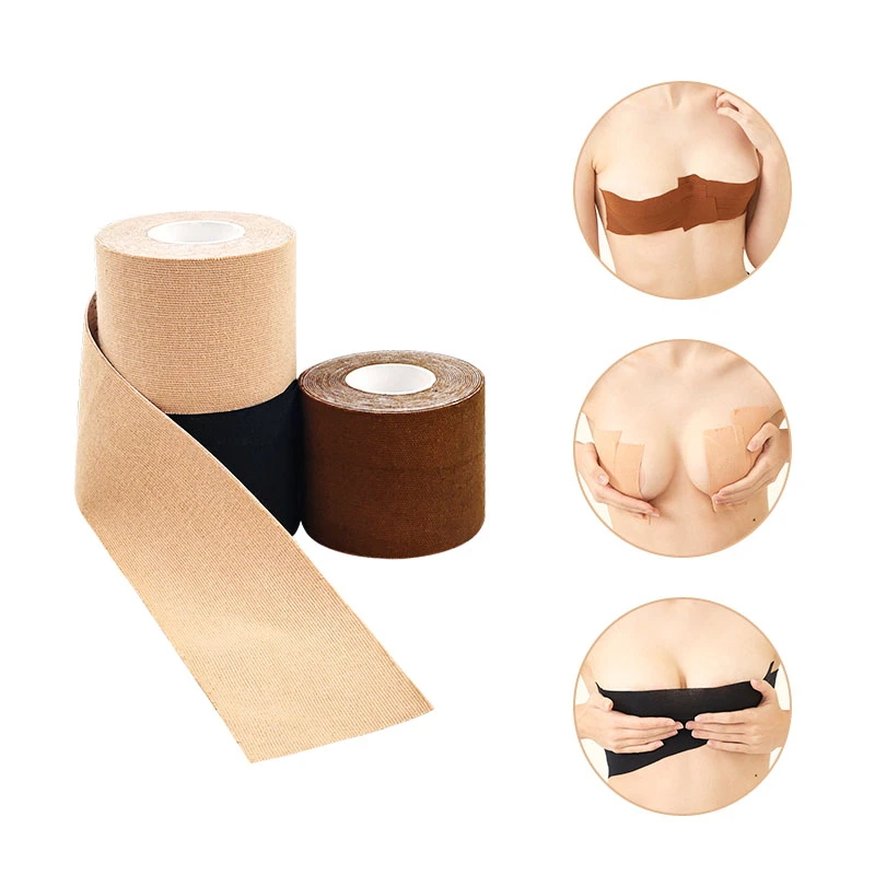 Цветная медицинская спортивная лента, лента для подтяжки груди с упаковкой