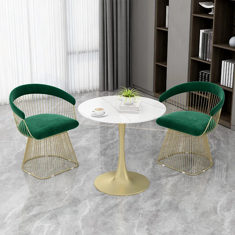 Modern Interior Decoration Round Quart Retail Space Saver Dining Table