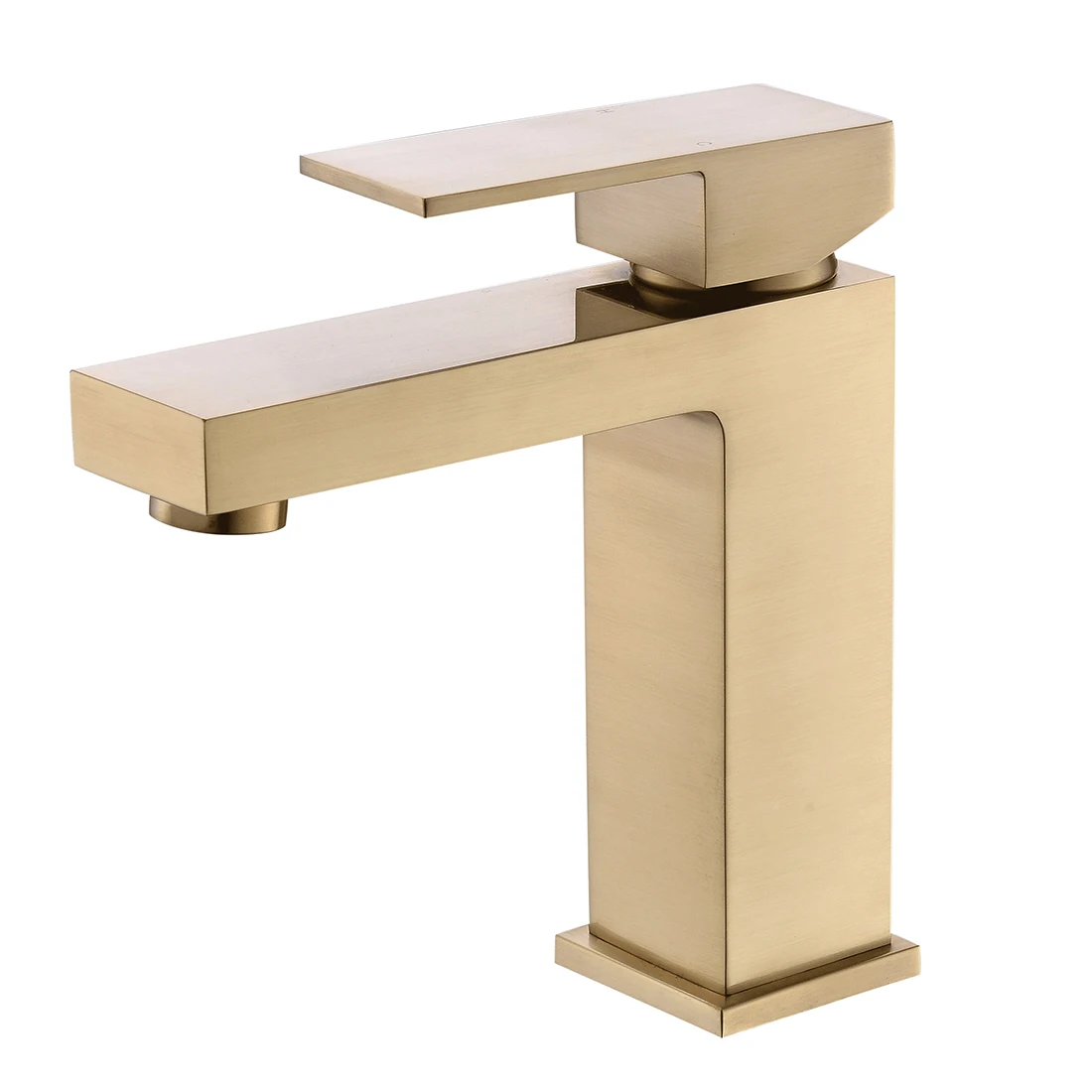 FLG single hole bathroom antique brass faucet gold wash basin mixer taps