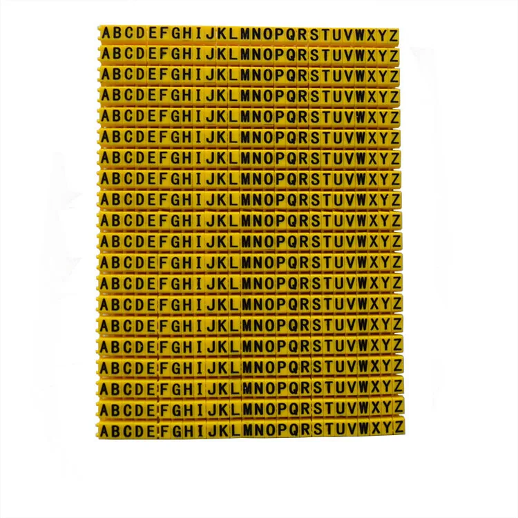 
Clip Type cable marker with cheap price 0-9 A-Z cable marker with different color and letters customizing 