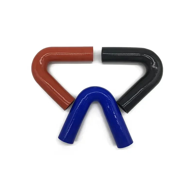 High temperature automobile radiator hose 90 degree silicone elbow reducer Rubber hose with fabric reinforced