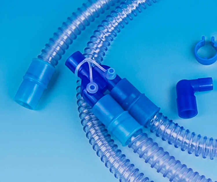 Adult Smoothbore Breathing Circuit With Water Trap Critical Care