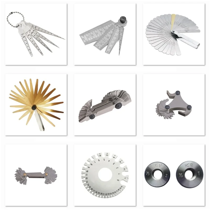 51pcs UNC UNF Bolt Screw Pitch Gauge 55 60 degrees for TPI tooth per inch American standard thread inspection