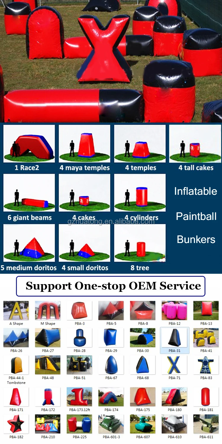 Inflatable Shooting Paintball Bunkers Arena Field Accessories