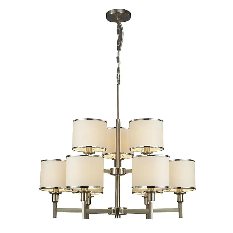 Pendant Lighting Interior Indoor Modern Light Fabric Chandelier from zhongshan