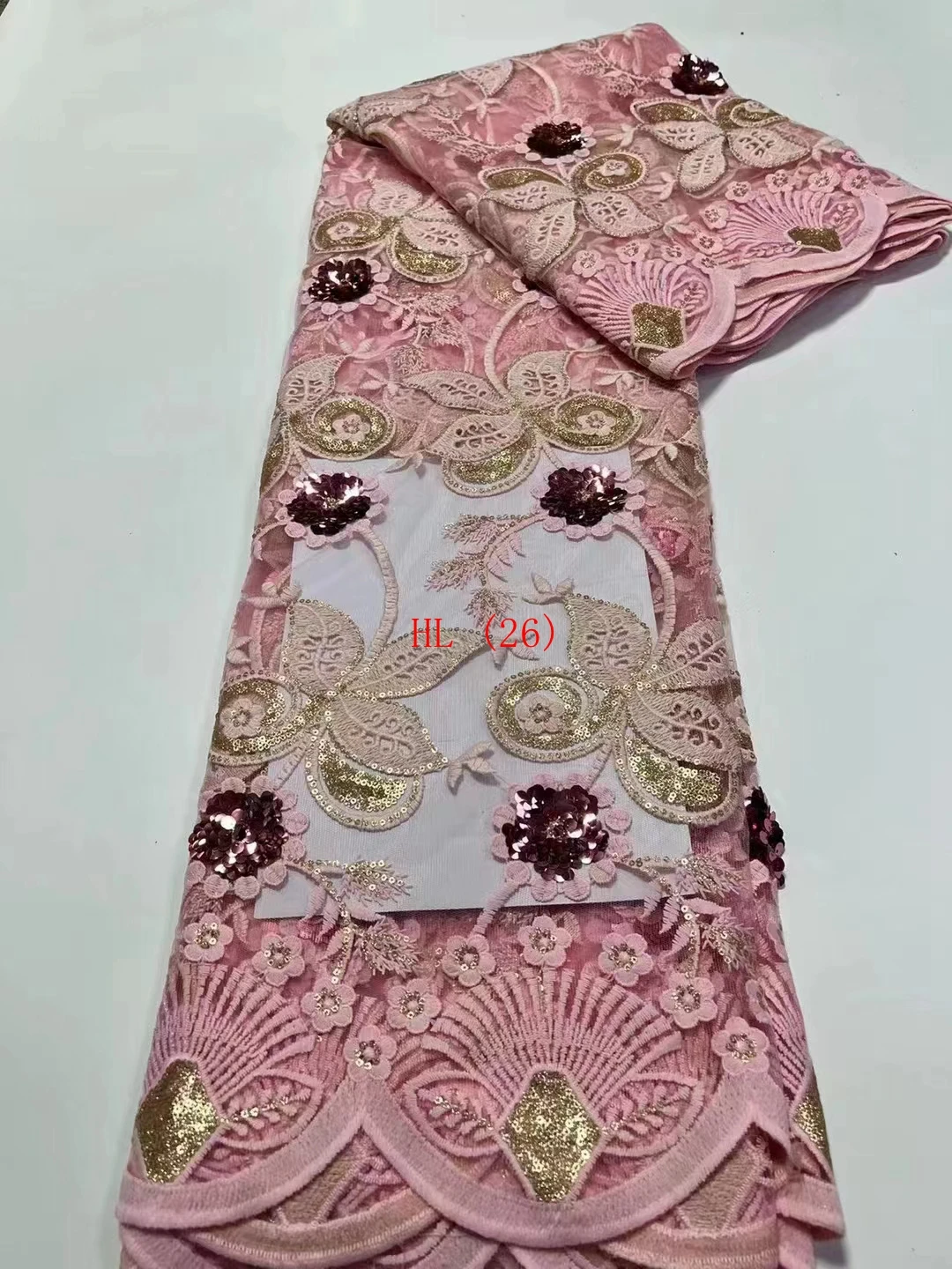 lace fabric lace mesh fabric custom color  durable bridal wedding dress mesh beaded lace shirt border fabric