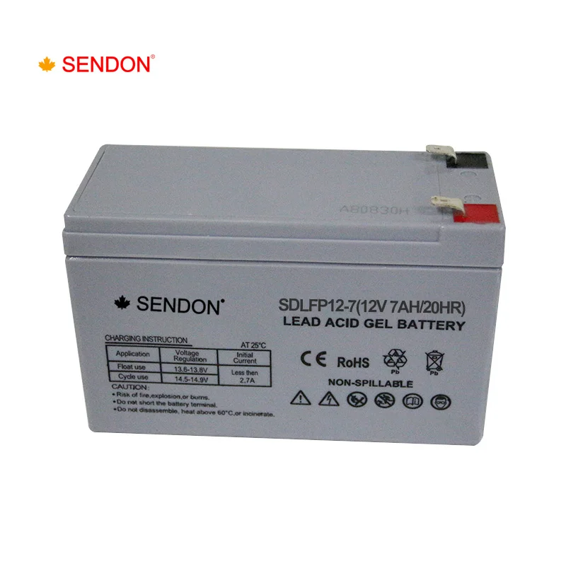 
Free Maintenance VRLA 12 Volt Sealed Long Life Deep Cycle 12V 7AH Lead Acid Gel Battery Price 