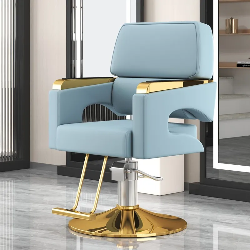 New salon cutting hair lift simple leather can be placed upside down barber chair barber hair station salon furniture