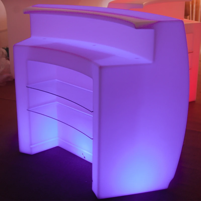 LED Illuminated Bar Counter Outdoor Bar Furniture