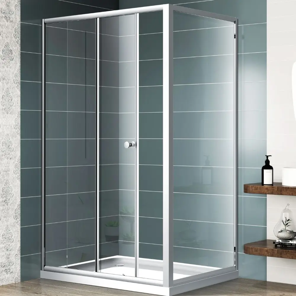 Aluminum Alloy Shower doors Tempered Glass Shower Enclosure Sliding Door Bathroom Shower Room Cabin