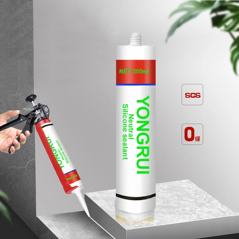 Super  Neutral 1 component Seal Silicone Sealant Plastic Cartridge Silicone Sealant For Toilet