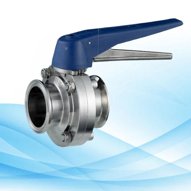 Food-Grade 304 Stainless Steel Sanitary Flanged Butterfly Valve From Expert Manufacturer