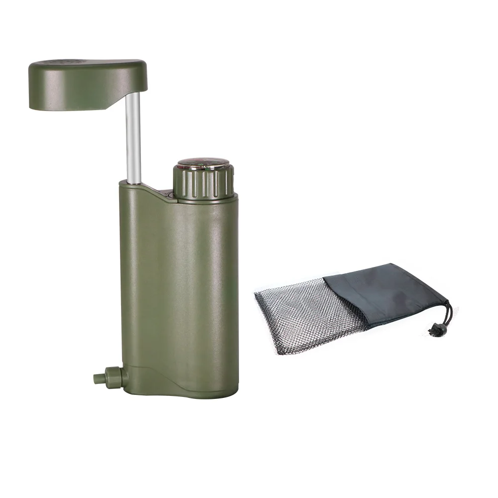 Outdoor Survival Emergency Water Filter Purifier Portable Pump Camping Hiking Emergency Gear