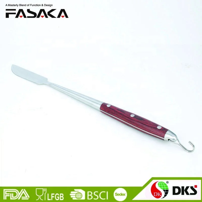 5 pcs Food Grade Custom Design Pakka Wood Handle bbq accessory outdoor grill Heavy Duty Stainless steel  bbq grill tools set