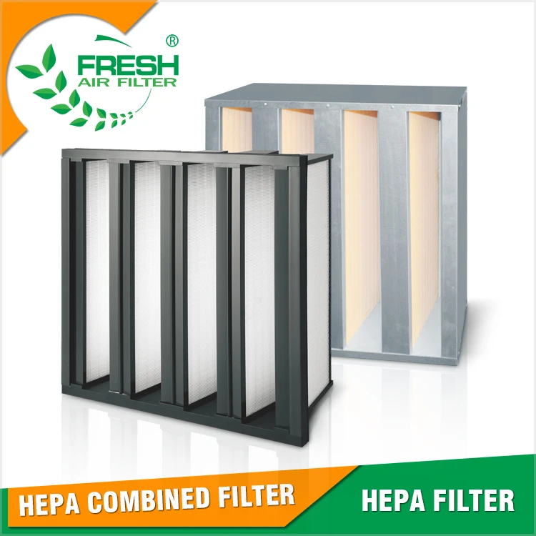 F6 F7 F8 F9 H10 H11 H12 H13 H14 Lower Pressure Drop Relative To Hpq-Serie Hepa Compact Filters For Hvac.