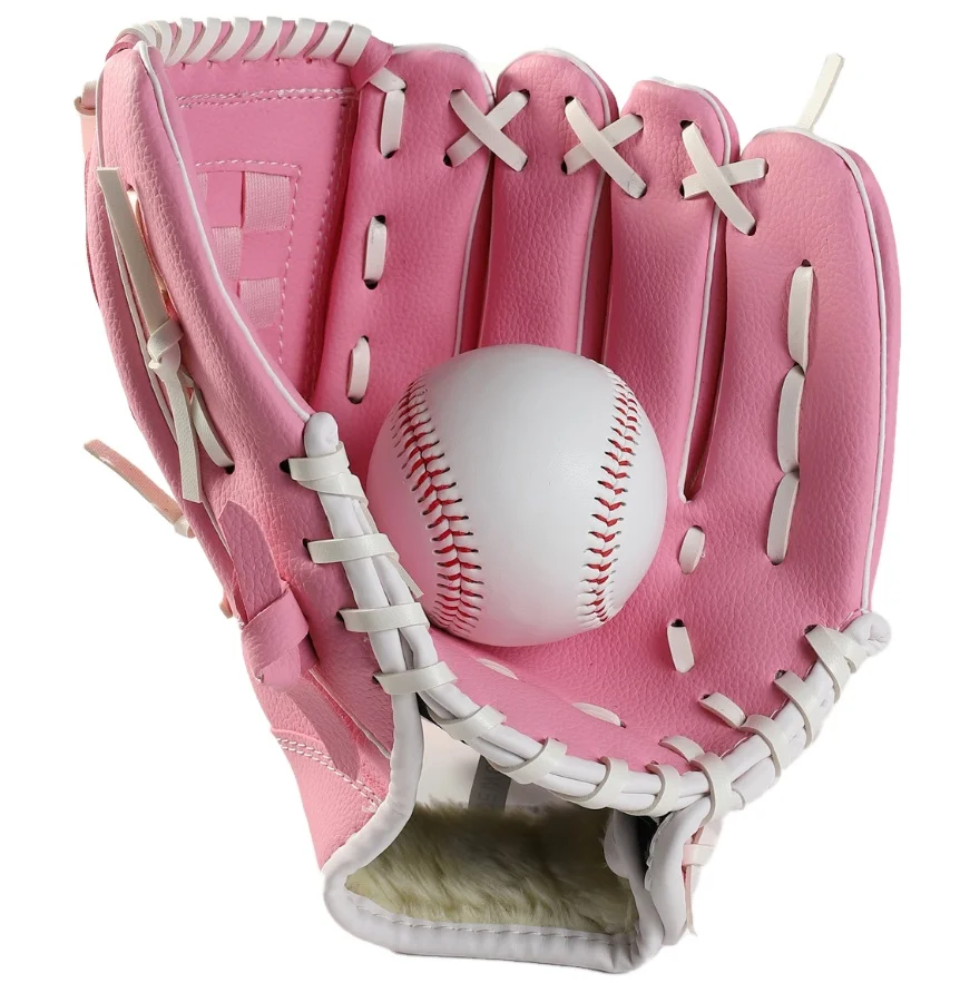 4 размера детские подростковые взрослые плотные бейсбольные перчатки