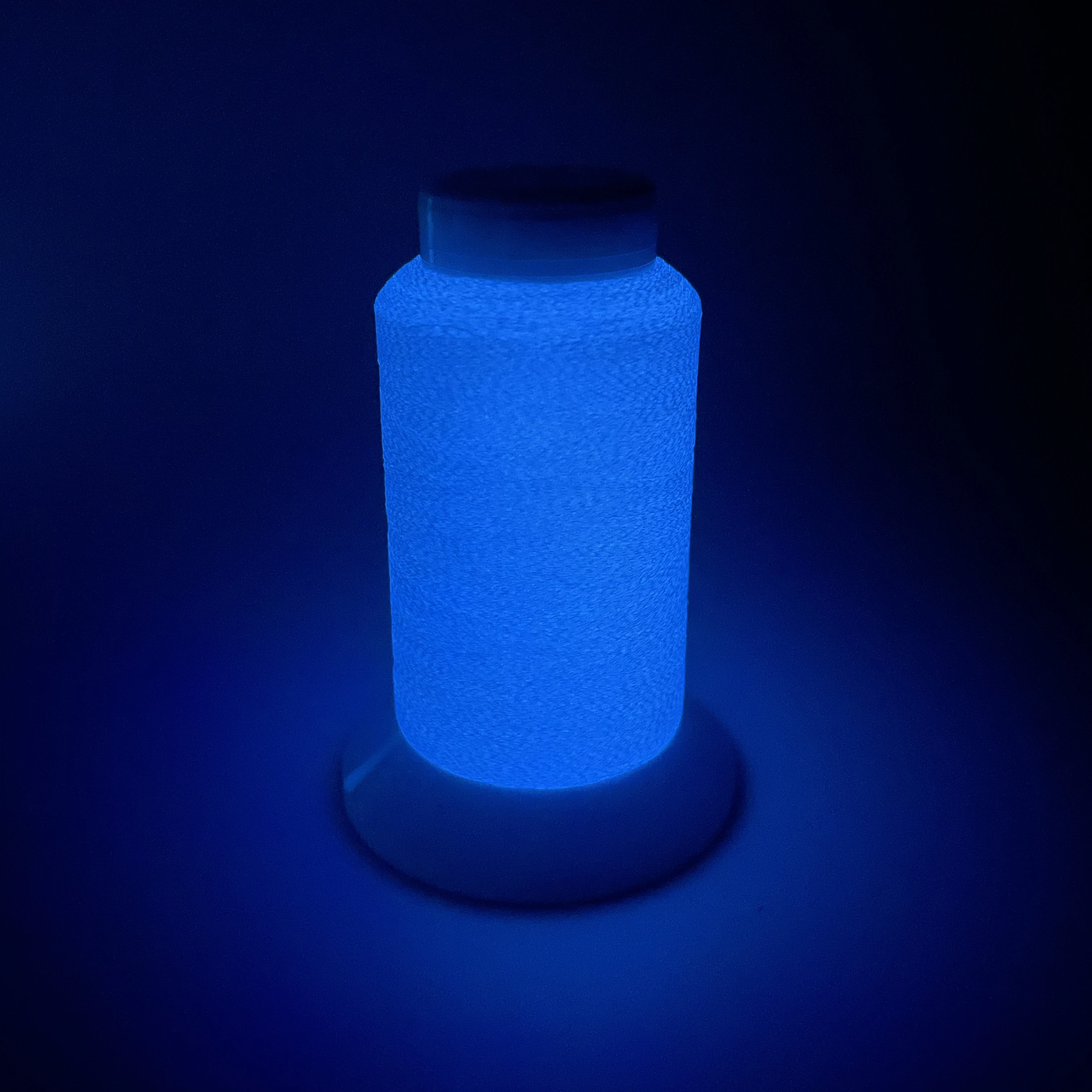 Bright blue light 75D luminous thread color polyester glow in the dark embroidery thread