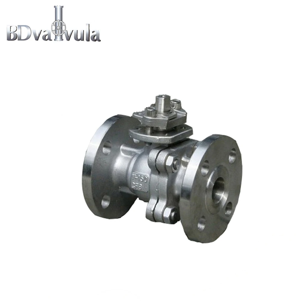 2 PCS Flanged Ball Valve 1000WOG Stainless Steel Used For Water