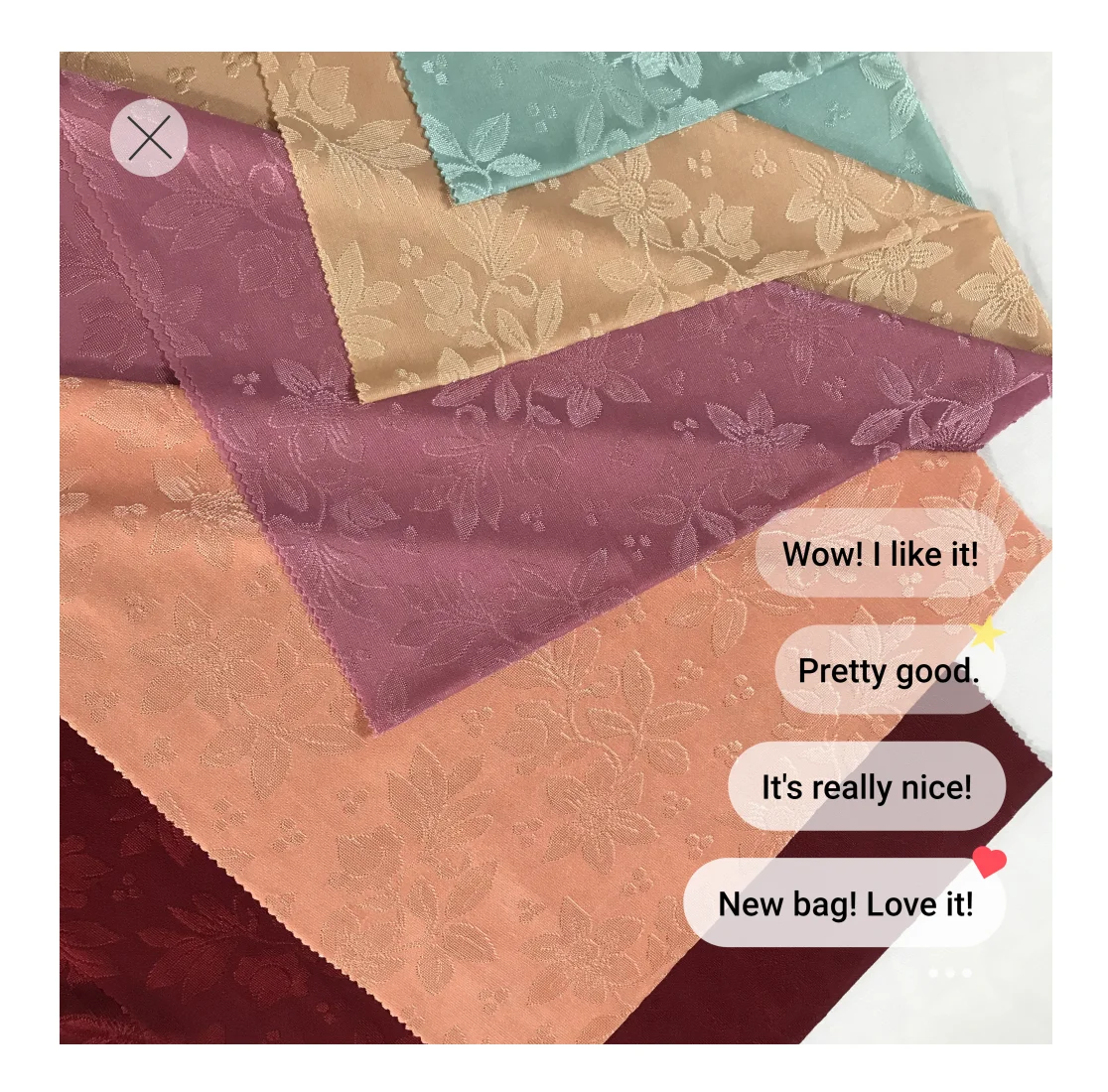 Fashion Dress New Style Floral Brocade Knitted Scale Showing Jacquard Fabric For Muslim Garments