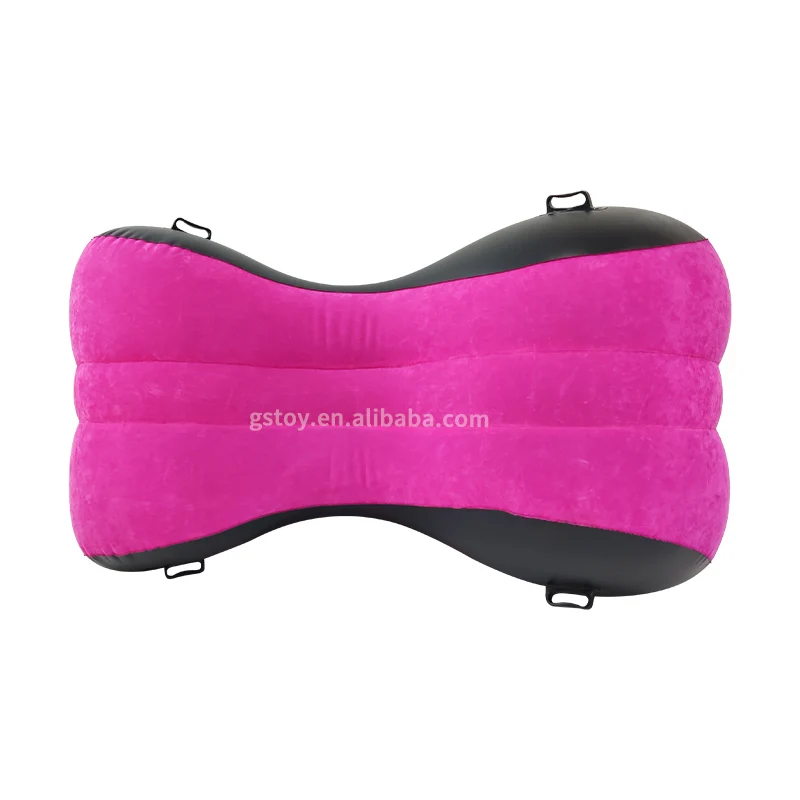 PVC flocked lover sexy air bed sofa blow up S shaped lounger inflatable love sofa