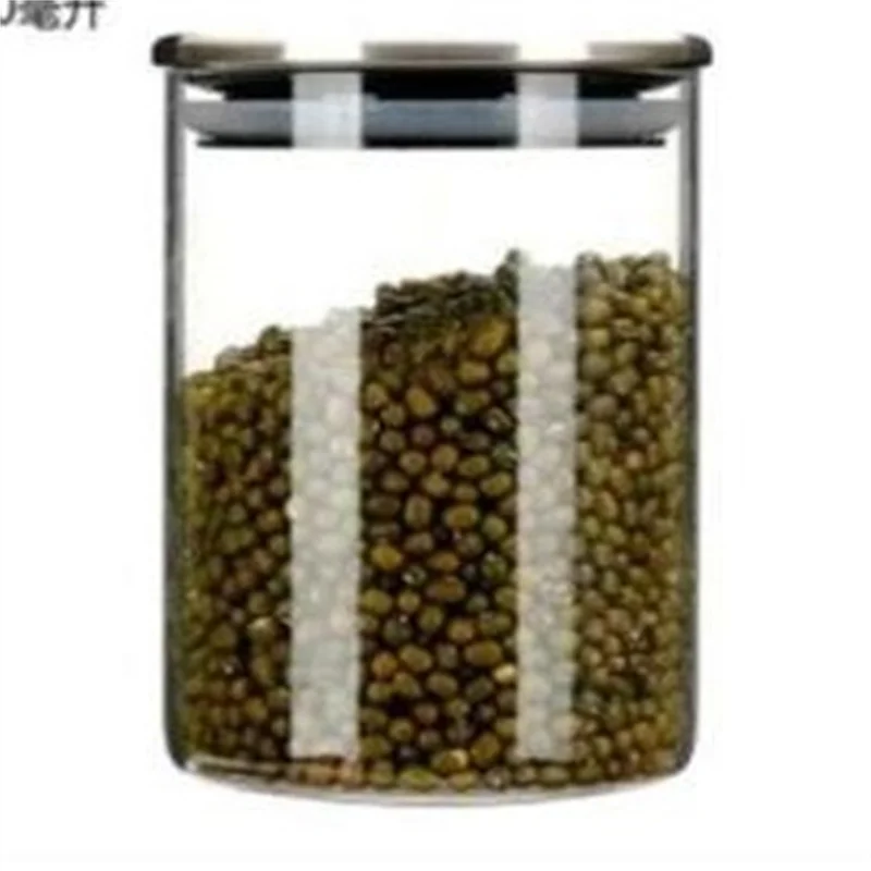 2023 Manufacturers supply high borosilicate glass sealed cans straight tea dry fruit snacks multigrain storage bottles
