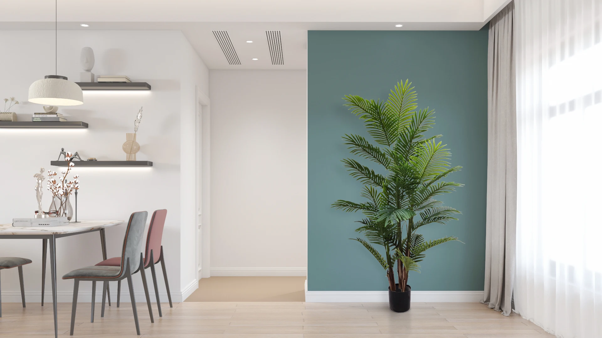 Decorative Artificial Resin Plant Indoor/Outdoor Palm Tree