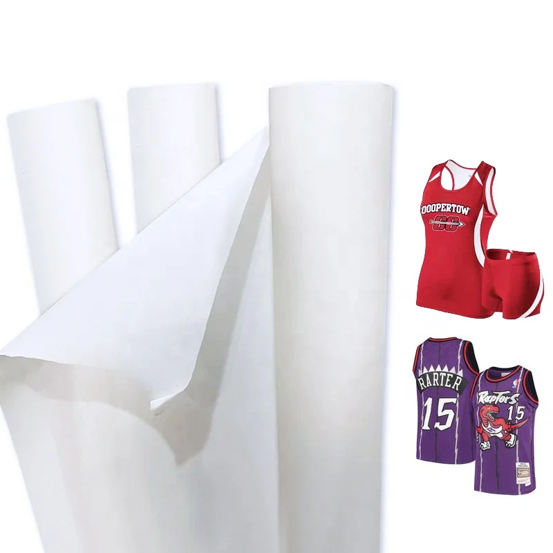 Customized Size High Transfer Rate Wholesale Digital Printing Paper  Sublimation Paper Roll For Sportswear Jersey Printing