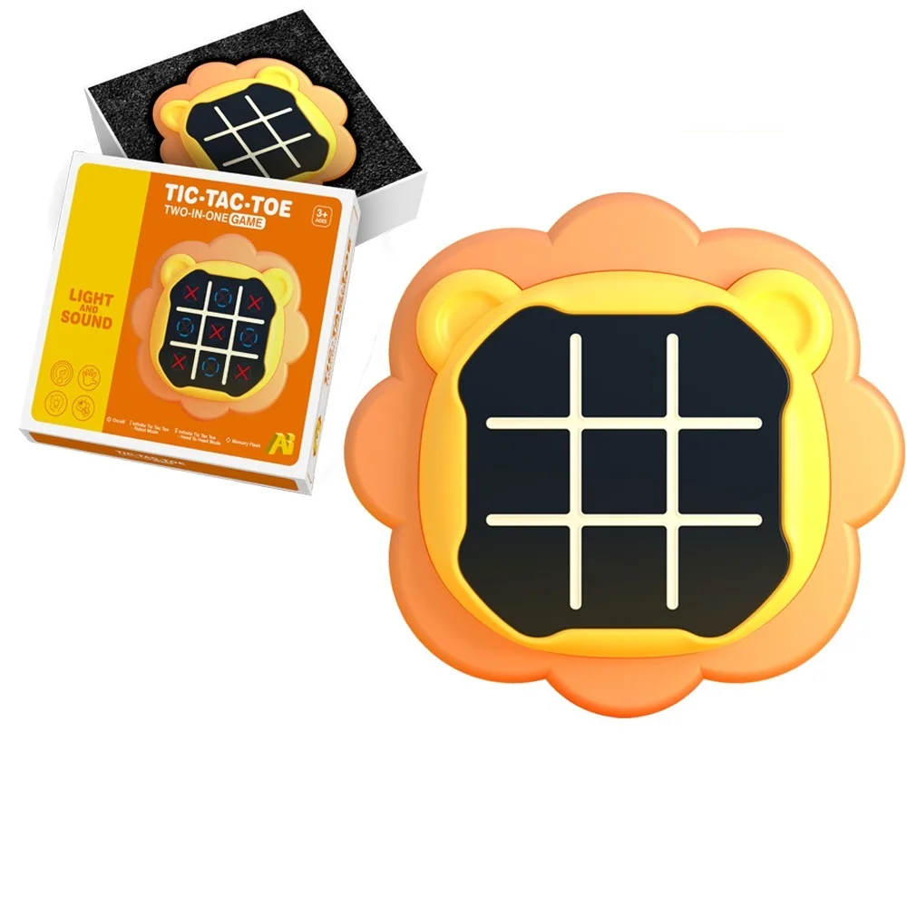 New Tic-tac-toe Chess Puzzle Compact and Portable Family Board Game Chess Strategy Educational Toys Gift For Kids