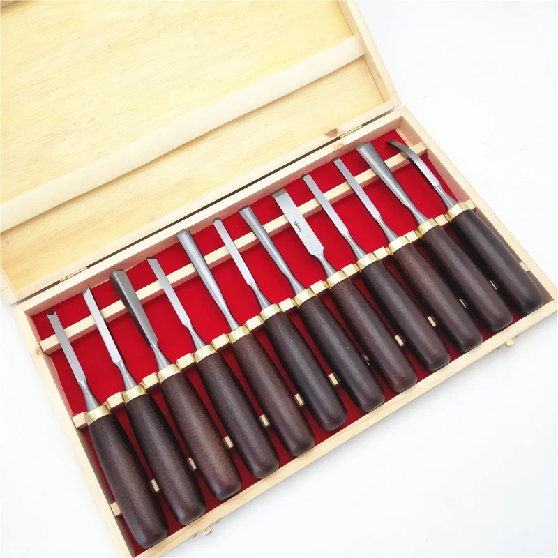 Premium 12pcs Crafting Chisel Tool Set For Wood Carving